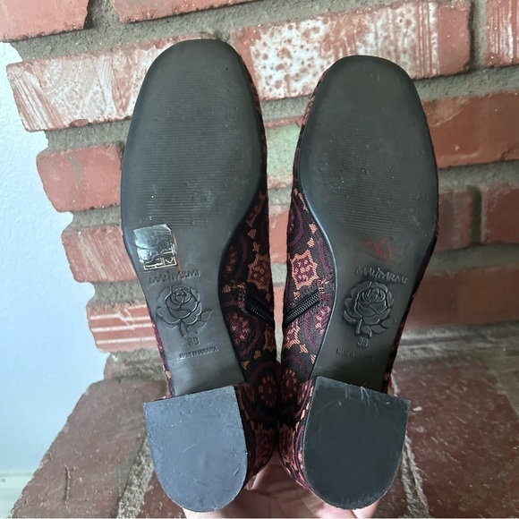 Maliparmi Tapestry Geometric Print Ankle Booties Sz 8 - Picture 11 of 12